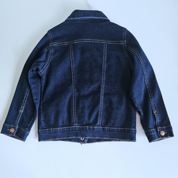 Denim Jean Jacket - Dark Blue - Picture 3 of 7